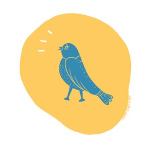 L'oiseau bleu messager